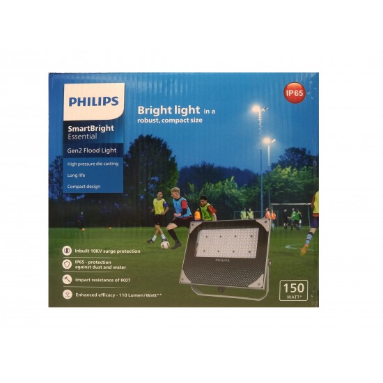 philips 150 watt smartbright led flood light white bvp176