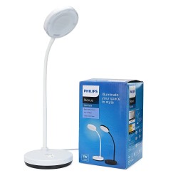 PHILIPS Plastic Table Lamp (White) Pack of 1