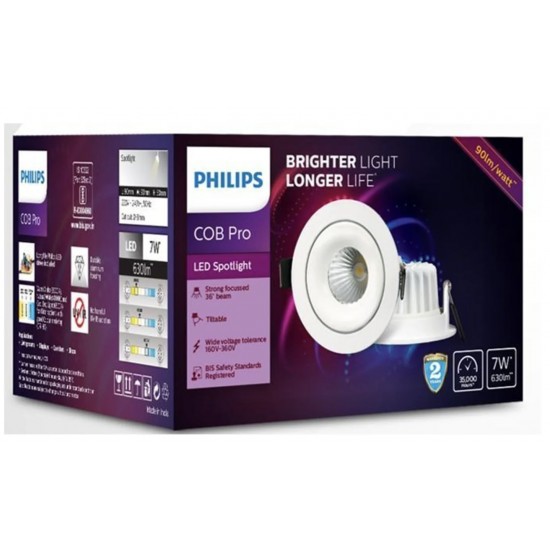 Philips 7w LED COB Pro COB Downlight