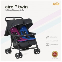 Joie Stroller Aire Twin, Rosy and Sea (Multicolour)