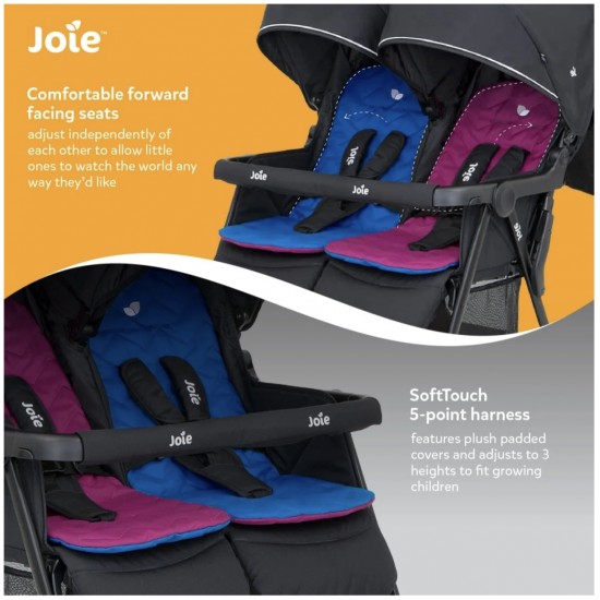 Joie Stroller Aire Twin, Rosy and Sea (Multicolour)