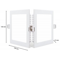 Philips 10-Watt Square AP Plus UltraGlow LED DL Recessed LED Panel Ceiling Light (Natural White)