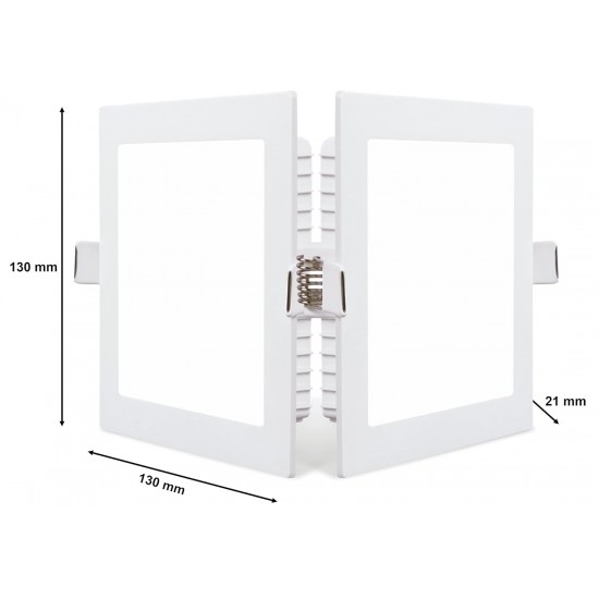 Philips 10-Watt Square AP Plus UltraGlow LED DL Recessed LED Panel Ceiling Light (Cool Day Light)