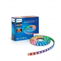 Philips Wiz Smart Colour Changing Strip Light | Dimmable, Wi-Fi Enabled 5-Meter RGB Strip Light for Cove Lighting in Ceiling, Behind TV, and for Decoration | Compatible with Alexa & Google Assistant