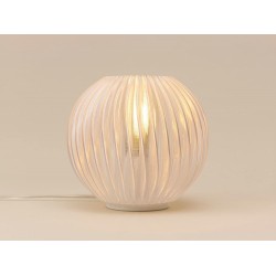 Philips 3-D Printed Quartz Table Lamp|Premium Indoor Decorative, Sustainable & eco- Friendly Table Lamp with Philips 8-watt A60 Filament LED E27 Bulb|Color: Warm White