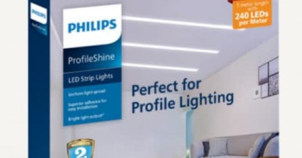 Philips LED Strip Profile Shine 240 LEDs, Warm White (Driver