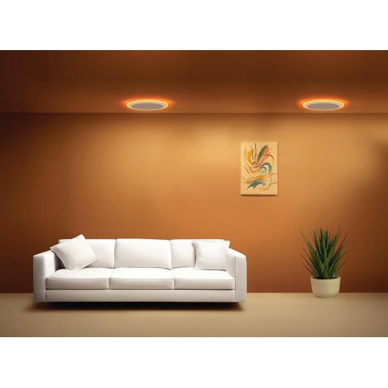 PHILIPS 15-watt Round LED Up-Down Downlighter | Twinglow 15-watt LED Downlighter for Home & Decoration | Colours : Warm White + Natural White