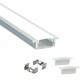 OrangeVolt Aluminium Profile/Channel For Led Light Strips 1 Metre Each Profiles With End Caps Included (Metal)