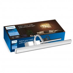 PHILIPS 7-Watts Moonglade Silver Picture Light | Picture Light for Display | Warm White