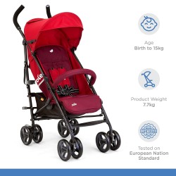 Joie Nitro Lx Umbrella Newborn Stroller with Flat Reclining Seat (Birth to 22.5Kg) -Multicolor