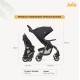 Joie Muze Full Featured Baby Stroller - Compact Fold Baby Pram with 5-Point Harness, Travel System Compatible, Lie-Flat Recline and Suitable for Birth to 15kg/(Birth - 36 months)