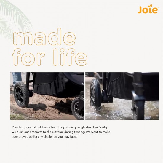 Joie Muze Full Featured Baby Stroller - Compact Fold Baby Pram with 5-Point Harness, Travel System Compatible, Lie-Flat Recline and Suitable for Birth to 15kg/(Birth - 36 months)