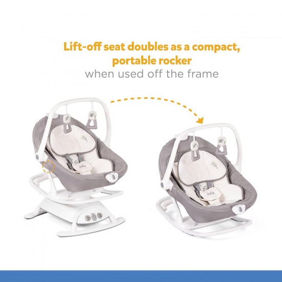 Joie Sansa Baby Automatic Swing - Multi-Motion Soother, Infant Bouncer, Baby Rocker and Napper for Newborns (Birth to 9kg)