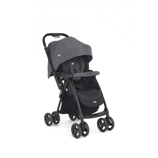 Joie Mirus Lightweight Baby Stroller Pram with Reversible Handle Hand Brake and One Hand Fold Buggy for Kids 0 2 Years Upto 17.5 Kg Ember 1 Count Pack of 1 S1703Aaemb000 Black