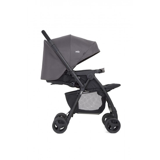 Joie Mirus Lightweight Baby Stroller-Pram with Reversible Handle, Hand Brake and One-Hand Fold, Buggy for Kids 0-2 Years(Upto 17.5 Kg), Ember, 1 Count(Pack of 1)(S1703Aaemb000), Black