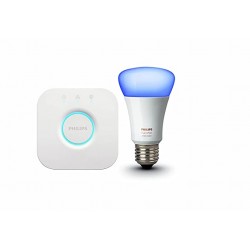 PHILIPS Hue Mini Starter Kit with 10W E27 Bulb, Compatible with Amazon Alexa, Apple Home Kit, and The Google Assistant (White and Color Ambiance)