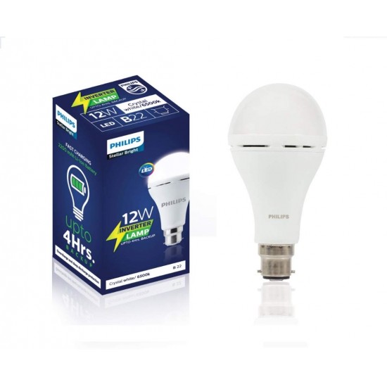 philips 12-watt b22 led inverter emergency bulb (cool day light)