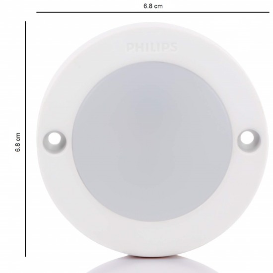 Philips 3W StarSurface Striker Cabinet Cool White Flush Mount Ceiling Lamp