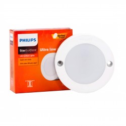 Philips 3W StarSurface Striker Cabinet Cool White Flush Mount Ceiling Lamp