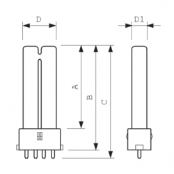 Philips TUV PL-S 9W/4P