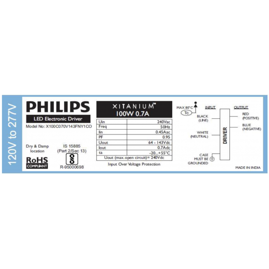 Philips Xitanium 100W 0.7A 240V OEM Driver