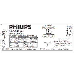 Philips CertaDrive 50W 0.7A LED Driver