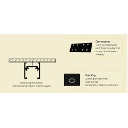 582042 Micro Surface &Suspended Track 1M For Philips Webber Magnetic Track